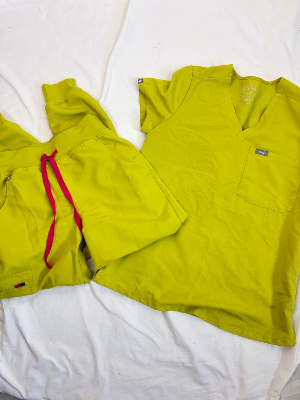 Figs Limited Limeade Set Catarina Top HW Zamora Pants Joggers XS XS/P